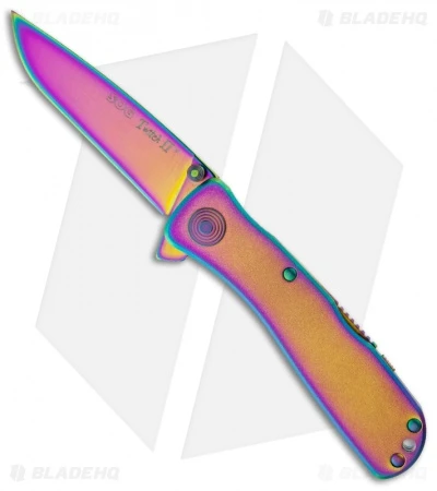 SOG Twitch II Spring Assisted Knife (2.65" Rainbow) TWI-11 1 SOG Twitch II Spring Assisted Knife (2.65" Rainbow) TWI-11