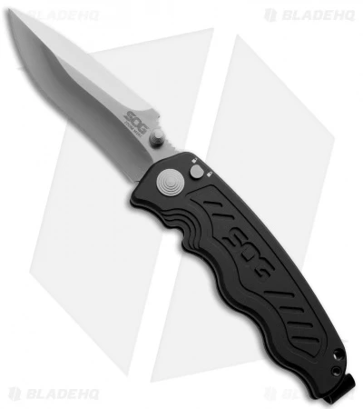 SOG Zoom Mini Drop Point Spring Assisted Knife (3.125" Satin) ZM1001 1 SOG Zoom Mini Drop Point Spring Assisted Knife (3.125" Satin) ZM1001